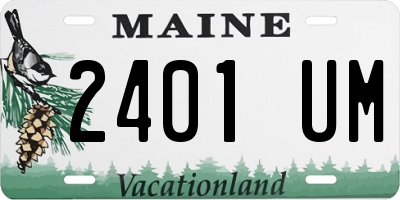 ME license plate 2401UM