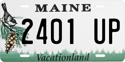 ME license plate 2401UP