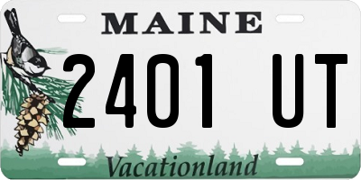 ME license plate 2401UT