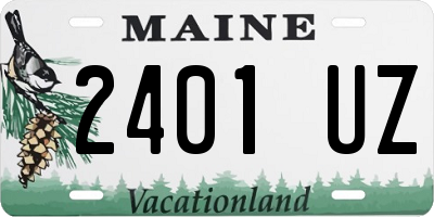 ME license plate 2401UZ