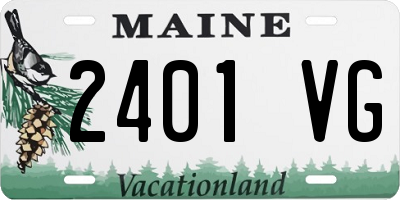 ME license plate 2401VG