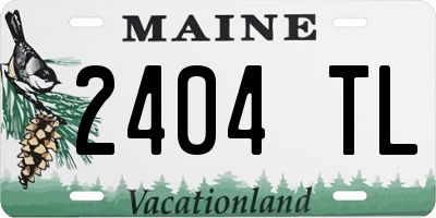 ME license plate 2404TL