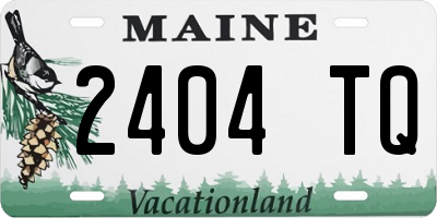 ME license plate 2404TQ