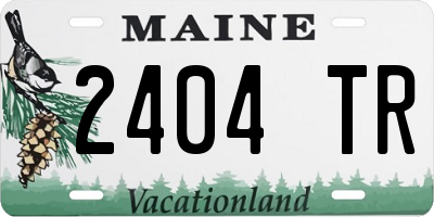 ME license plate 2404TR
