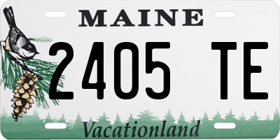 ME license plate 2405TE