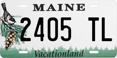 ME license plate 2405TL