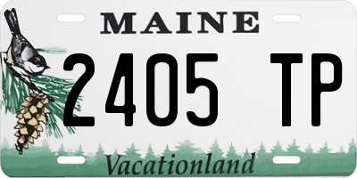 ME license plate 2405TP