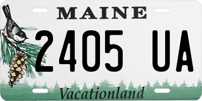 ME license plate 2405UA