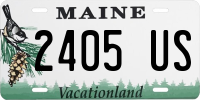 ME license plate 2405US