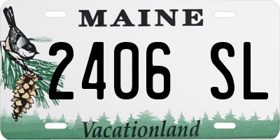 ME license plate 2406SL