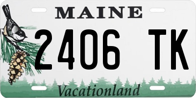 ME license plate 2406TK