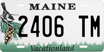 ME license plate 2406TM