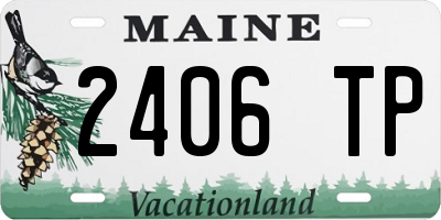 ME license plate 2406TP