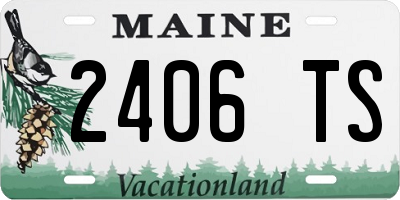 ME license plate 2406TS