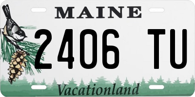 ME license plate 2406TU