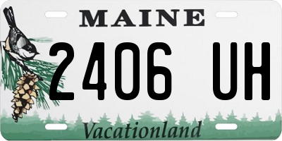 ME license plate 2406UH