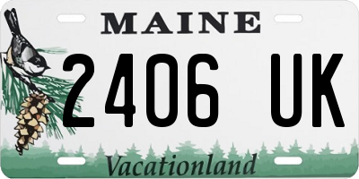 ME license plate 2406UK