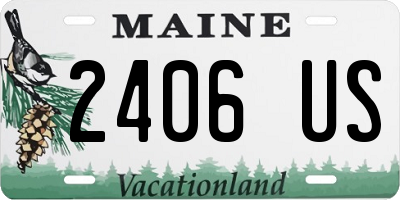 ME license plate 2406US