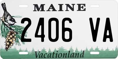 ME license plate 2406VA