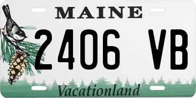 ME license plate 2406VB
