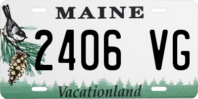 ME license plate 2406VG