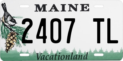 ME license plate 2407TL