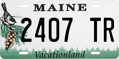 ME license plate 2407TR