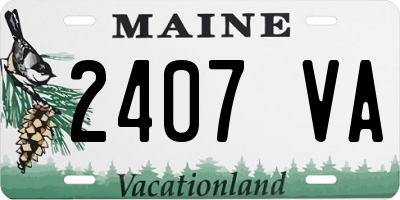 ME license plate 2407VA