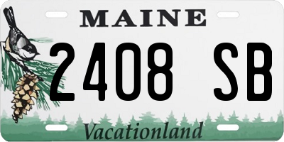 ME license plate 2408SB