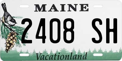 ME license plate 2408SH