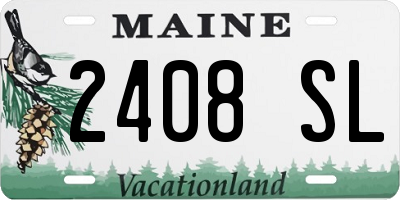 ME license plate 2408SL