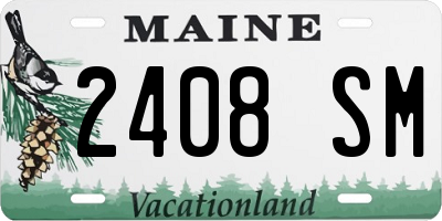 ME license plate 2408SM
