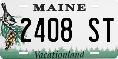 ME license plate 2408ST