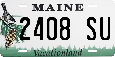 ME license plate 2408SU