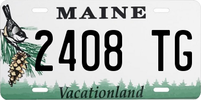 ME license plate 2408TG