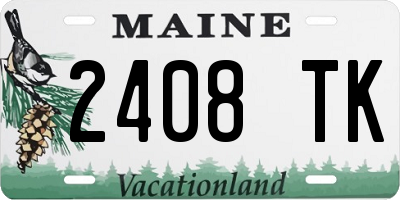 ME license plate 2408TK