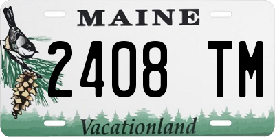 ME license plate 2408TM