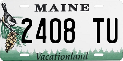 ME license plate 2408TU