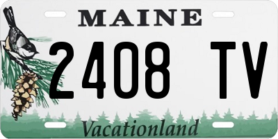 ME license plate 2408TV