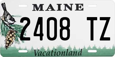 ME license plate 2408TZ