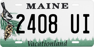 ME license plate 2408UI