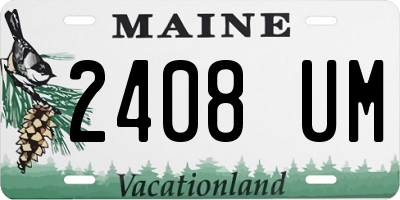 ME license plate 2408UM