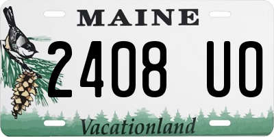 ME license plate 2408UO