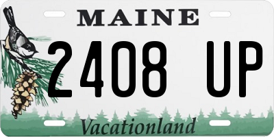 ME license plate 2408UP