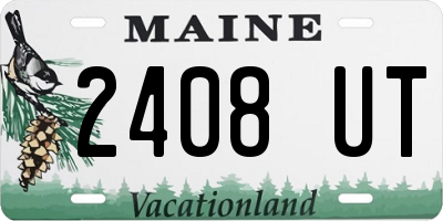 ME license plate 2408UT