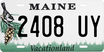 ME license plate 2408UY