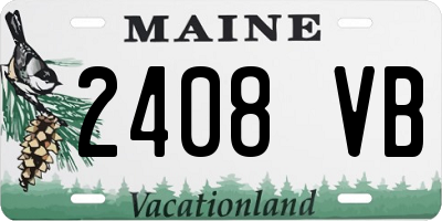 ME license plate 2408VB