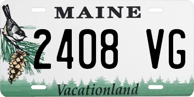 ME license plate 2408VG