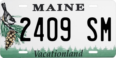 ME license plate 2409SM