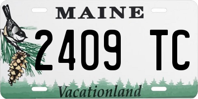 ME license plate 2409TC